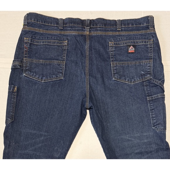 BULWARK FR - Men's Bootcut Flame Resistant Denim Blue Jeans - Size 46x32 - Picture 1 of 7